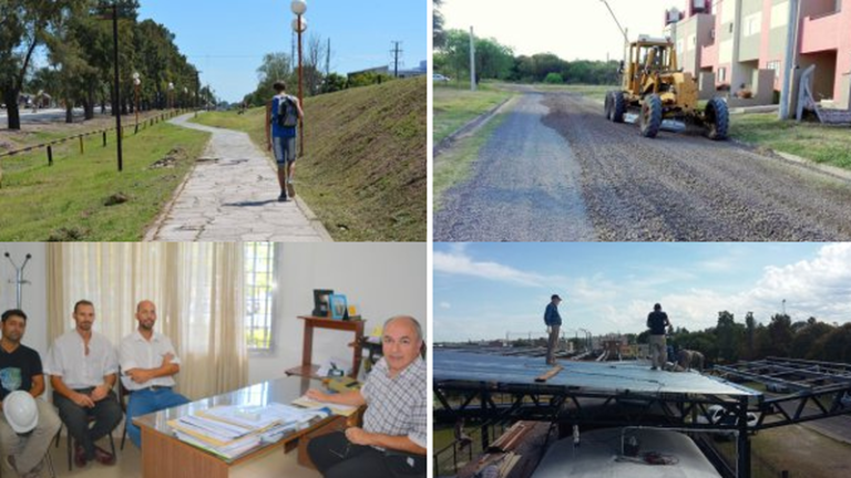 Avances de obras en distintos puntos de Oro Verde