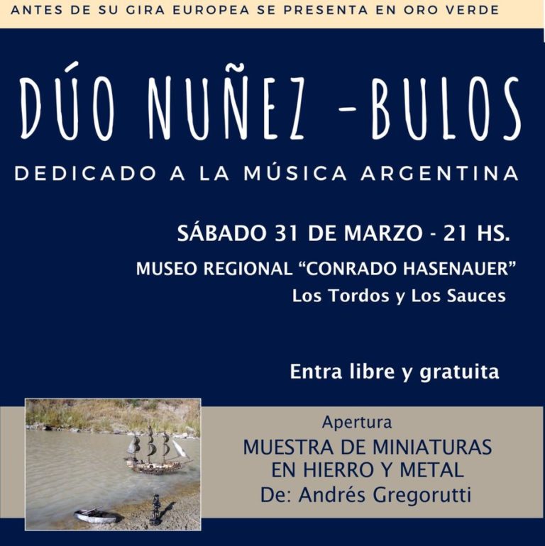 La nueva muestra en el Museo abre sus puertas con un recital de Del Dúo Núñez – Bulos