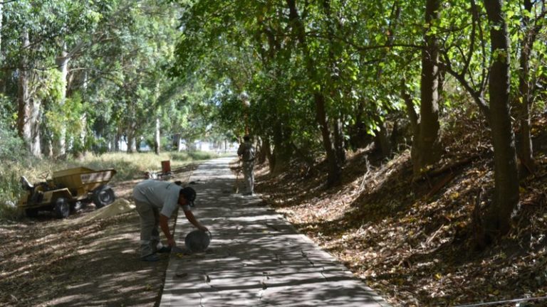 Reconstrucción de la bicisenda hacia la Escuela “Alberdi”