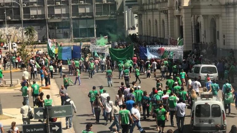 ATE marchó a Casa de Gobierno en el marco de la jornada de lucha