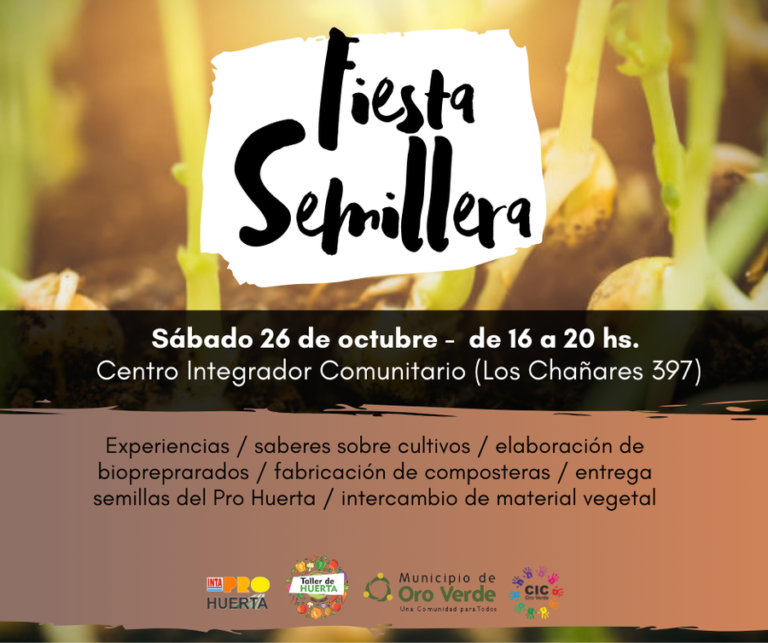 Fiesta semillera en el CIC de Oro Verde