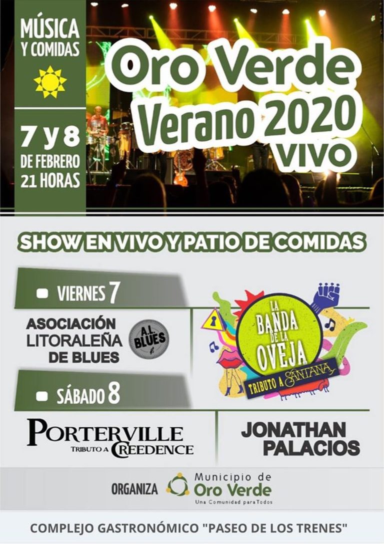 Viernes 7 y Sábado 8. Continúa el Ciclo Verano 2020