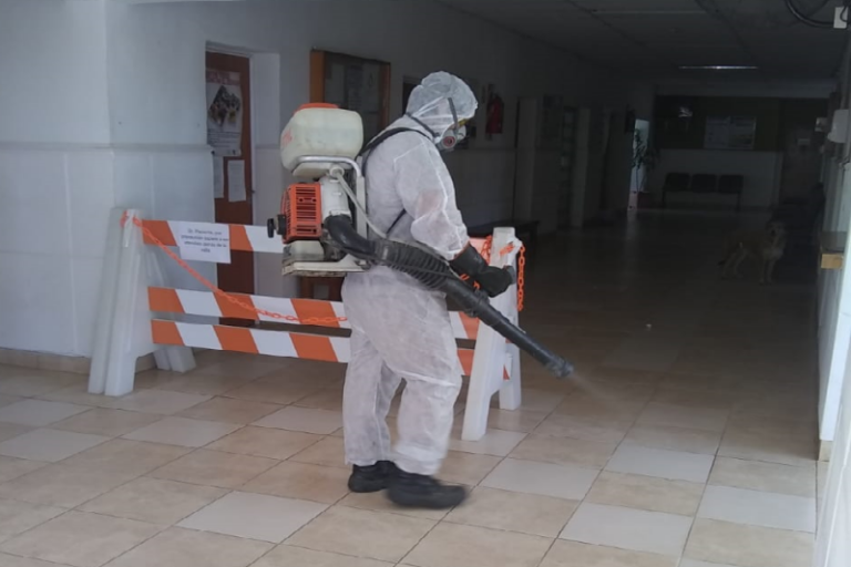 Riguroso plan de desinfección en Oro Verde