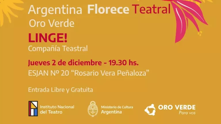 La obra de teatro Linge, estará en Oro Verde