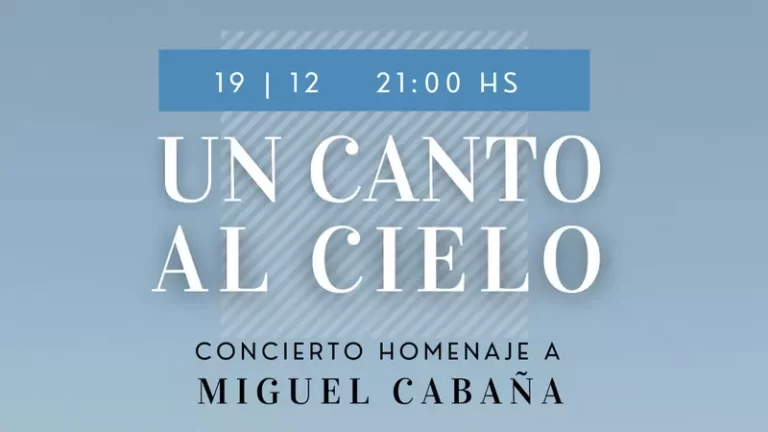 Un canto al cielo, concierto homenaje el 19 de diciembre