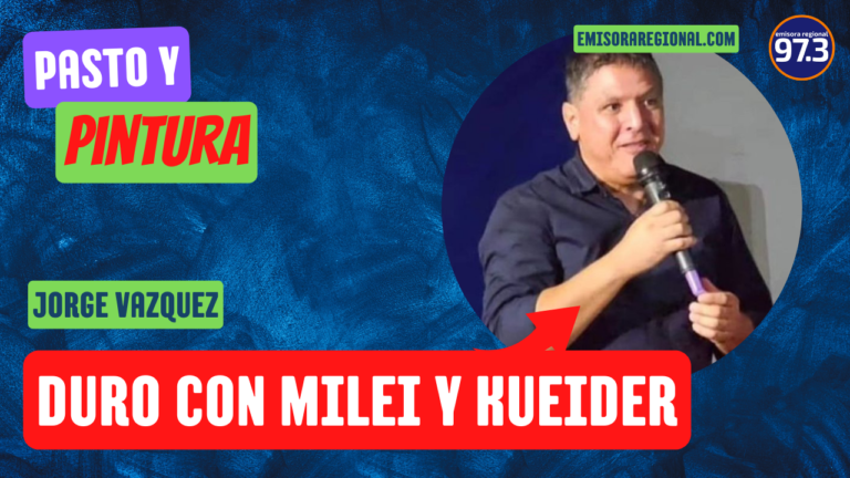 Jorge Vázquez criticó a Milei y expresó su desconfianza hacia el Senador Kueider