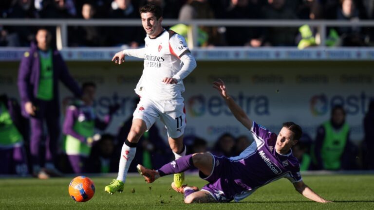 Milan empata con Fiorentina y cede la cima de la Serie A