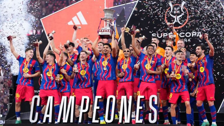 Barcelona se corona campeón de la Supercopa tras vencer al Real Madrid
