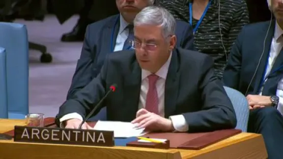 Argentina respaldó en la ONU la orden de captura de Maduro y reclamó la liberación de Nahuel Gallo