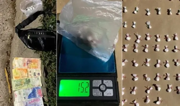Vendedor detenido en Paraná con 56 envoltorios de cocaína