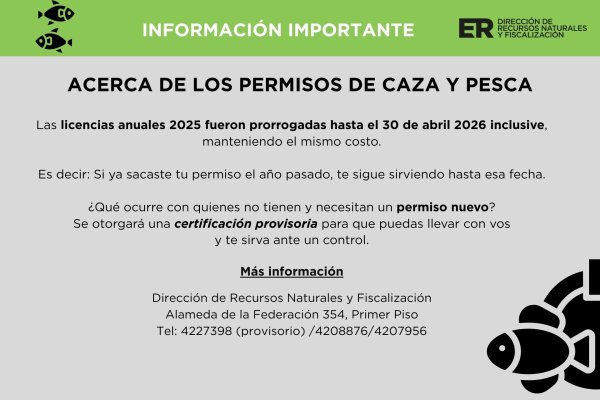 Obtén tus permisos de caza y pesca antes de Semana Santa