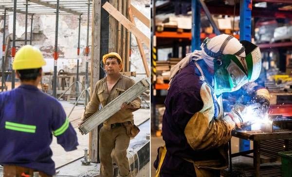 La industria cayó 8,7% y la construcción sigue sin repuntar en el año