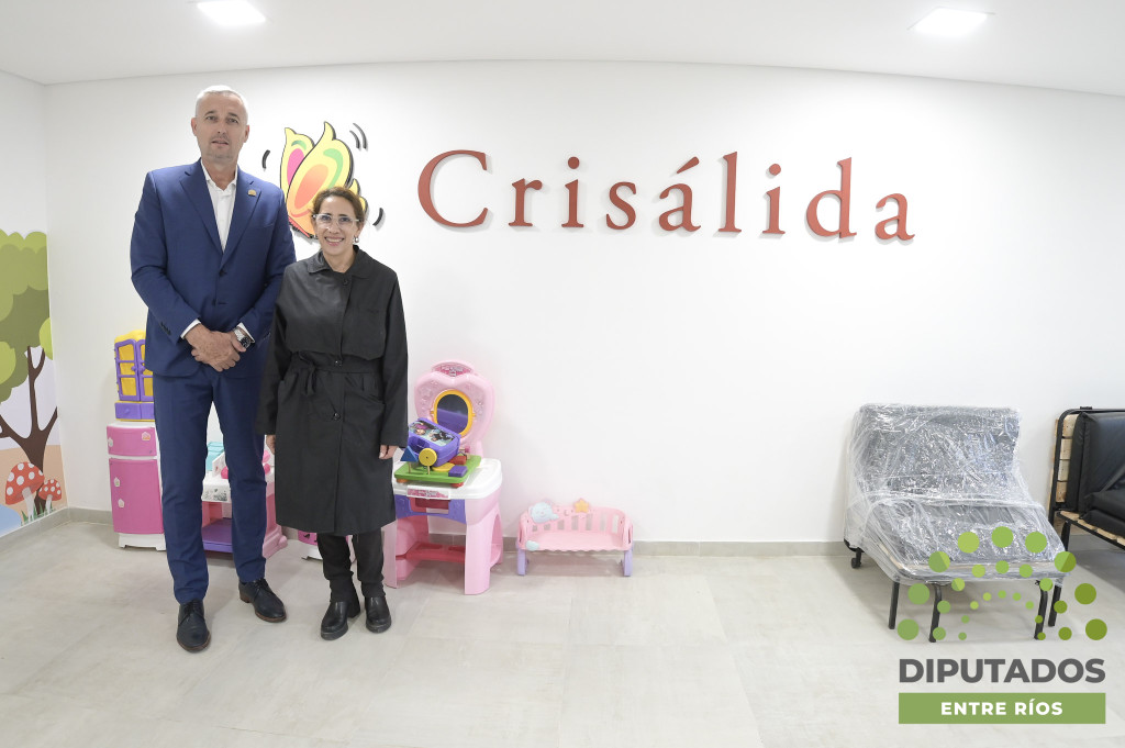 Presidente de la Cámara de Diputados visita la Fundación Crisálida en Paraná