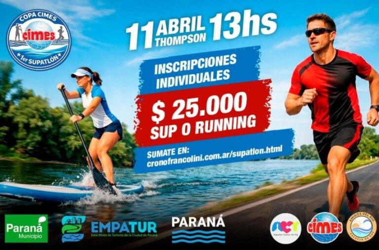 Paraná albergará la primera Supatlón Copa Cimes 2026