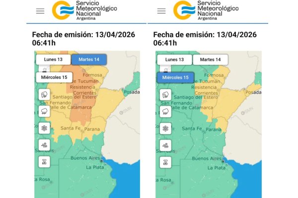 Alerta amarilla por tormentas en Entre Ríos: pronóstico para martes y miércoles