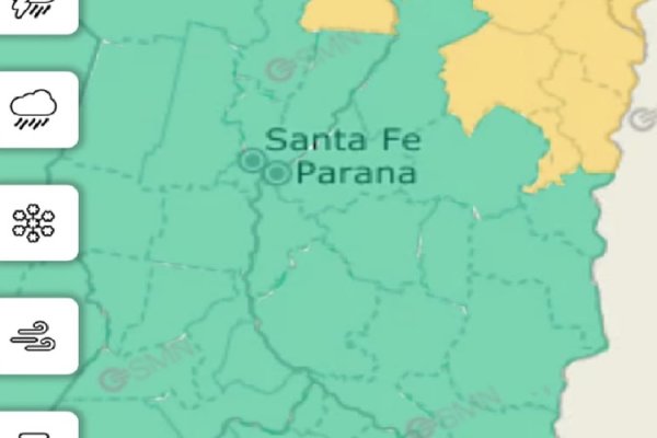 Alerta amarilla por tormentas en el norte entrerriano