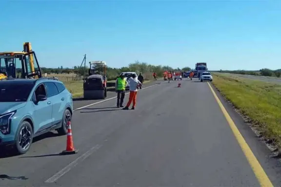 Obrero entrerriano atropellado por camión en la ruta 14