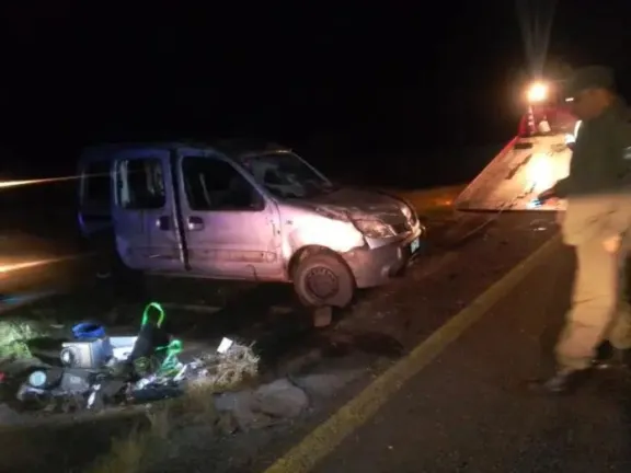 Dos personas hospitalizadas tras vuelco en Autovía 14