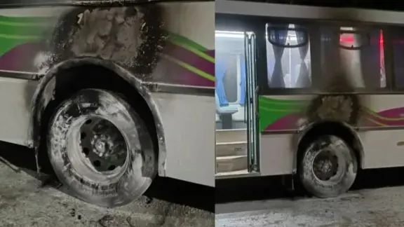 Incendio de colectivo en Paraná: sospechan bomba molotov