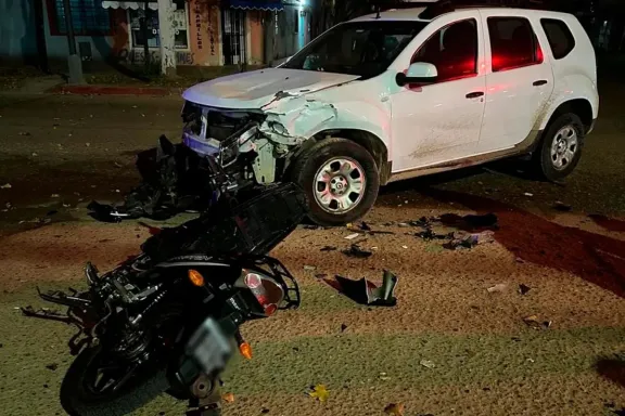 Joven fallece en choque de moto
