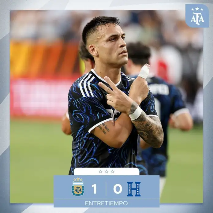 Argentina vence a Honduras en su primer amistoso premundial