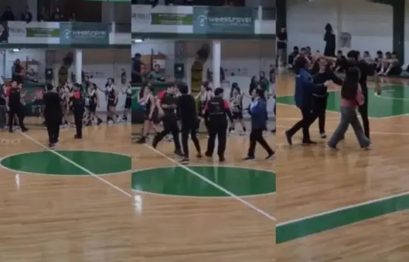 Padre detenido por agredir a árbitros en partido de básquet infantil