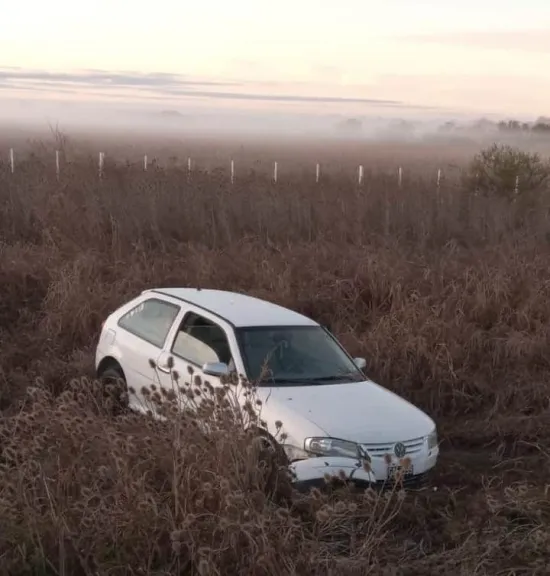 Joven ebrio choca en Ruta 32 tras quedarse dormido al volante