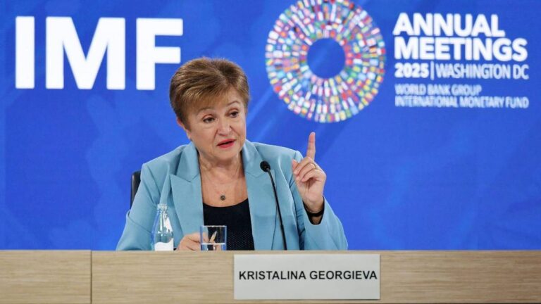 Georgieva presidió la cena del FMI con el círculo rojo empresarial clave