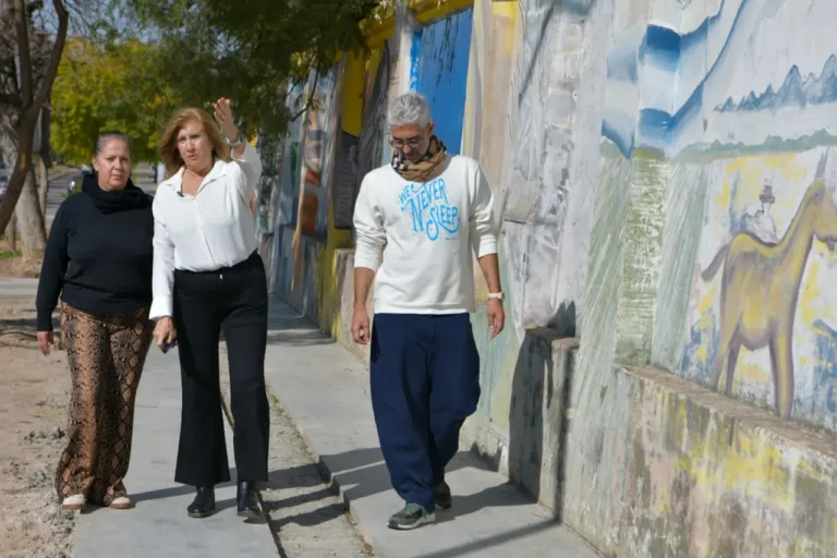 Romero recorrió los avances del futuro Paseo Cultural que transformará el corredor de calle Racedo