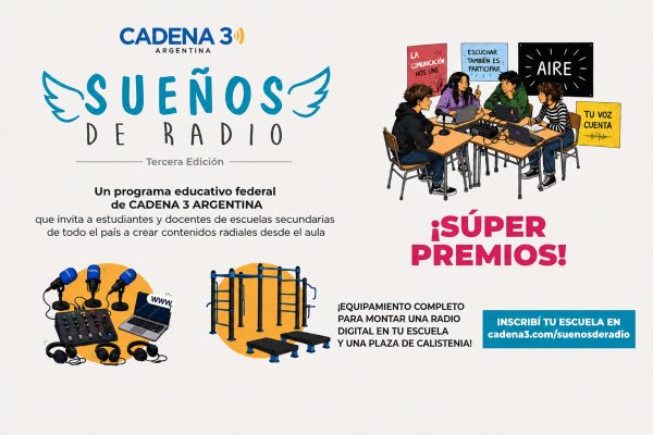 Invitación a Secundarias para el Certamen Federal Sueños de Radio