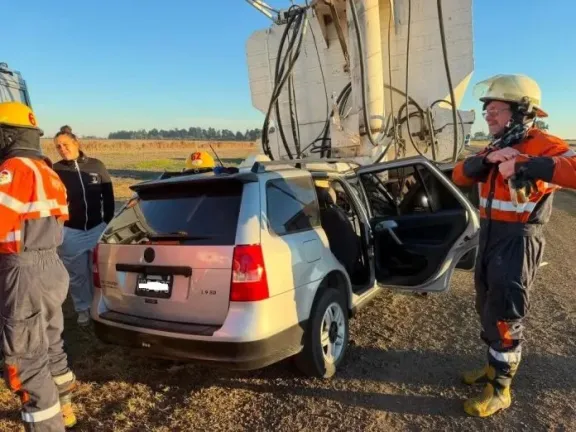Driver Miraculously Survives Crash into Trailer