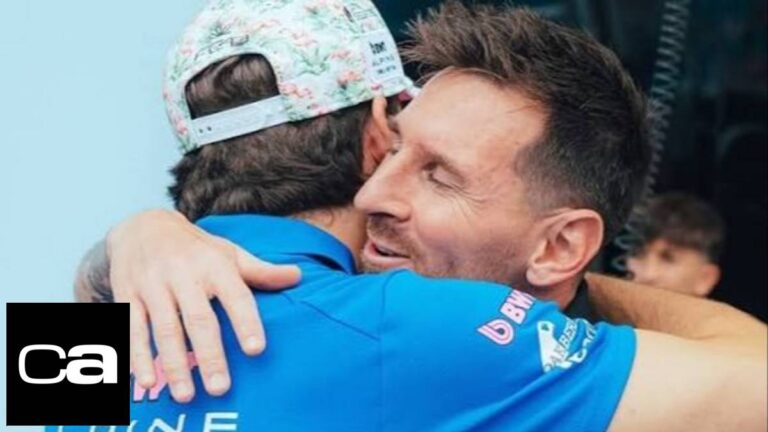 El mensaje de Franco Colapinto a Lionel Messi tras la muerte de su padre