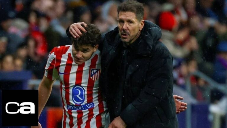 Simeone recula con Julián Álvarez por no repudiar los insultos de la afición