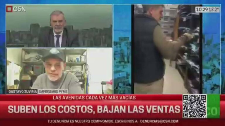 "Comerciante contra la inflación: 'Si la luz cuesta el doble, ¿cómo dicen que no hay inflación?'"