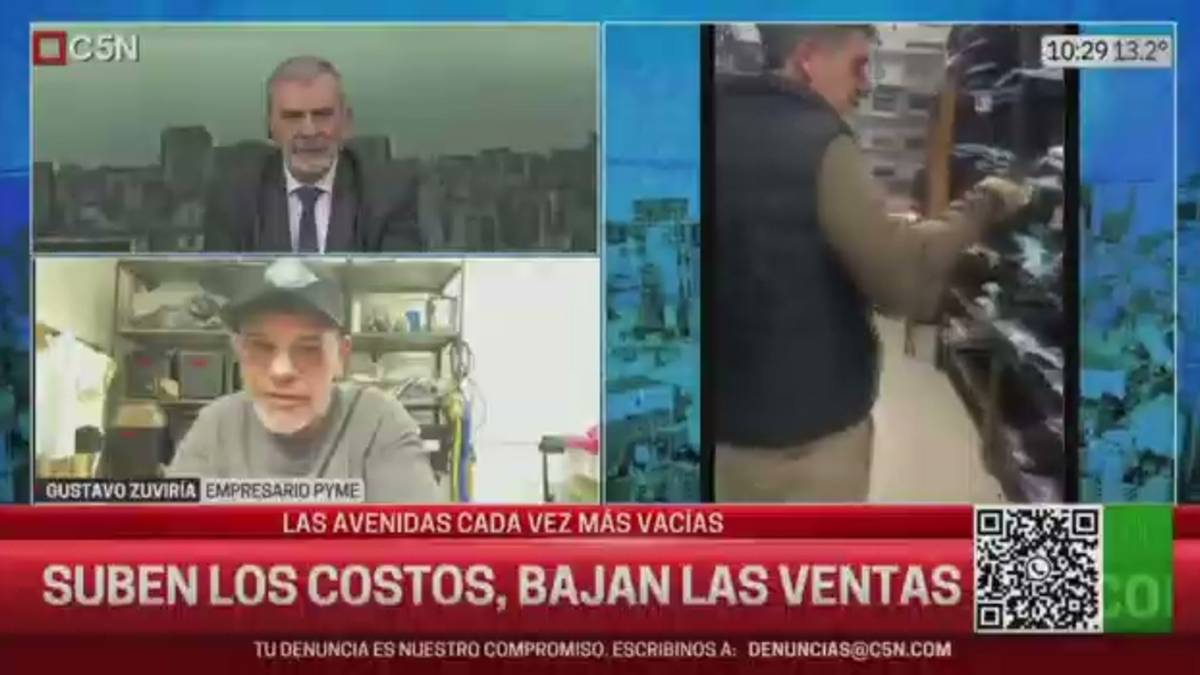 "Comerciante contra la inflación: 'Si la luz cuesta el doble, ¿cómo dicen que no hay inflación?'"