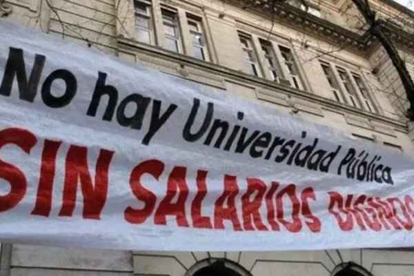 Paro de 48 horas de docentes por incumplimiento de la Ley de Financiamiento
