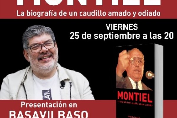Antonio Tardelli presentará en Basavilbaso su libro sobre Sergio Montiel