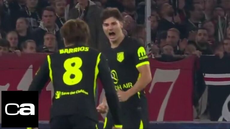 Julián Álvarez rompe su mala racha y marca su primer gol en la Champions
