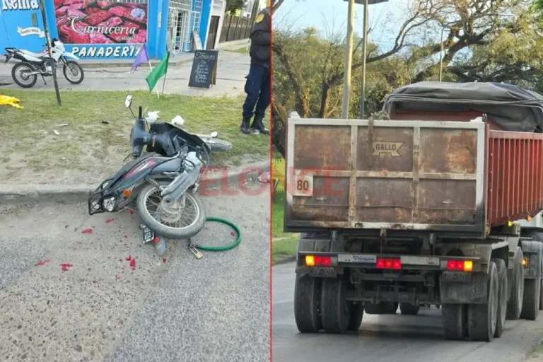Mujer fracturada tras choque en el acceso a Paraná