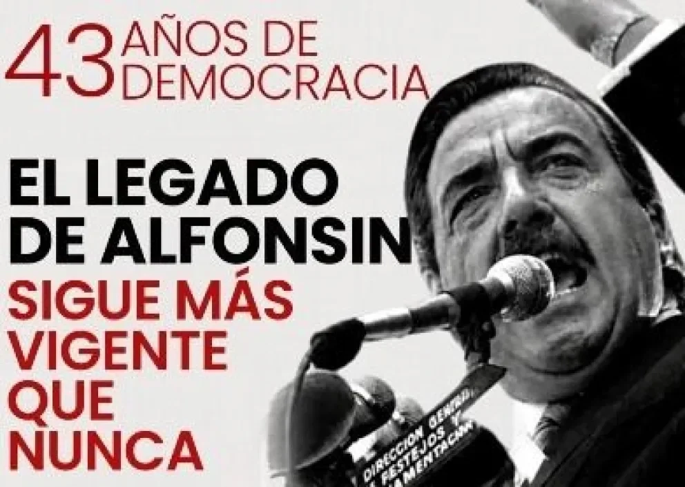 Paraná: Unidad Radical homenajeará la victoria de Alfonsín en las elecciones de 1983