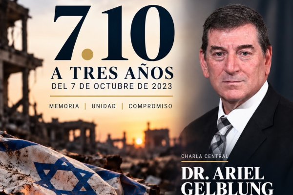 A tres años del ataque de Hamás en Israel: acto conmemorativo